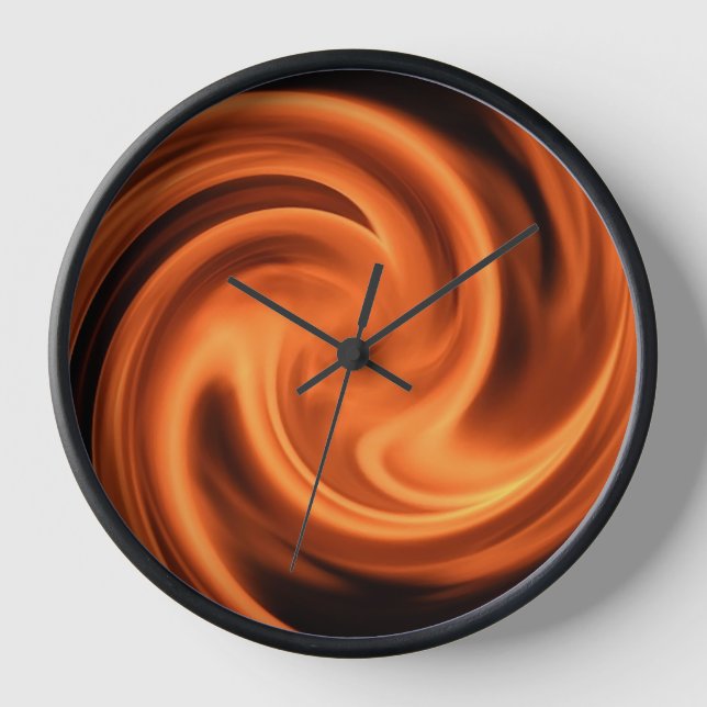 Fire Swirl Vortex Clock (Front)