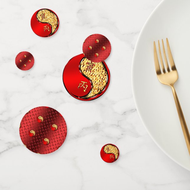Fire Tiger Confetti (Group)