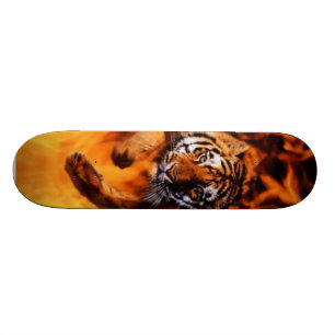 Fire & Tiger Skateboard