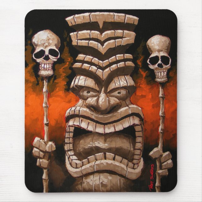 Fire Tiki Mousepad (Front)
