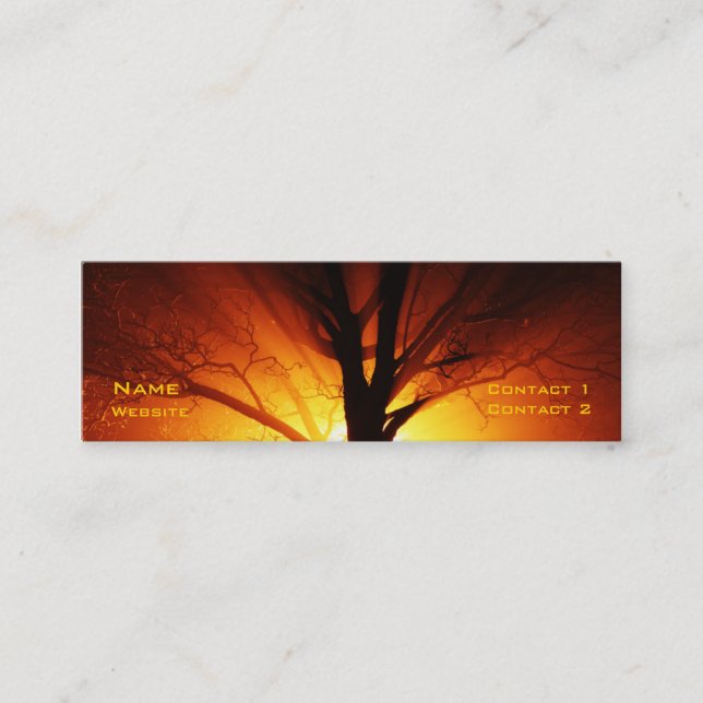 Fire Tree Mini Business Card (Front)