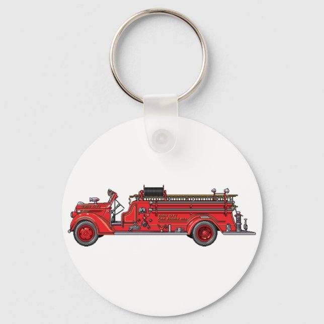 Fire Truck_02 Keychain (Front)