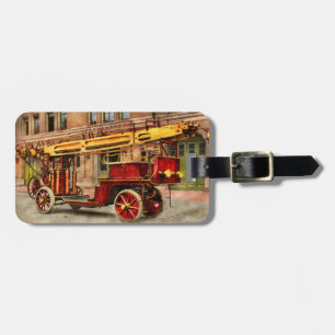 Fire Truck - An electric ladder truck 1907 Luggage Tag