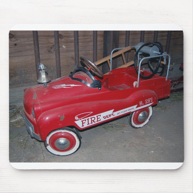 Fire Truck Antique Children's toy Mouse Pad (Front)