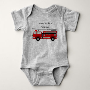 Fire Truck - Baby Romper