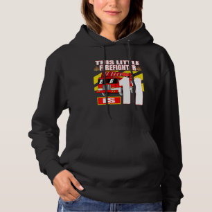 Fire Truck Birthday   11 Year Old Hoodie