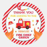 Fire truck Birthday Party Favour Decorations