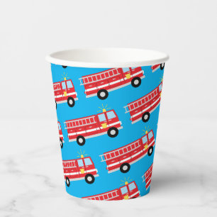Fire Truck Birthday Party Paper Cups