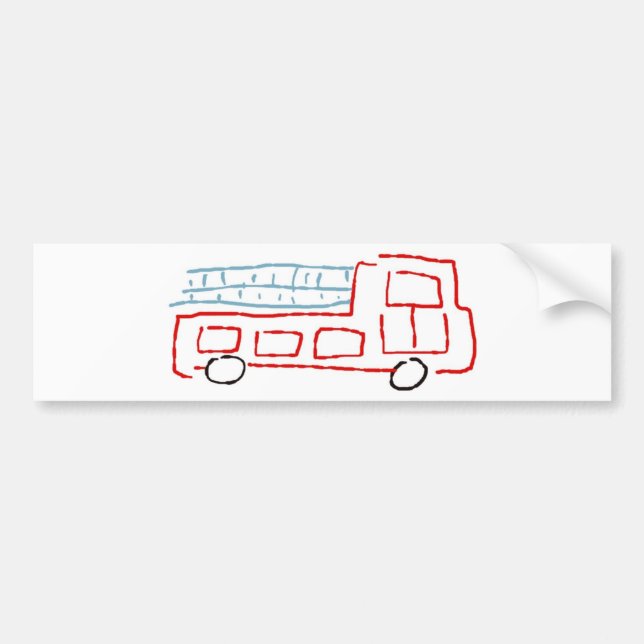 Fire truck bumper sticker (Front)