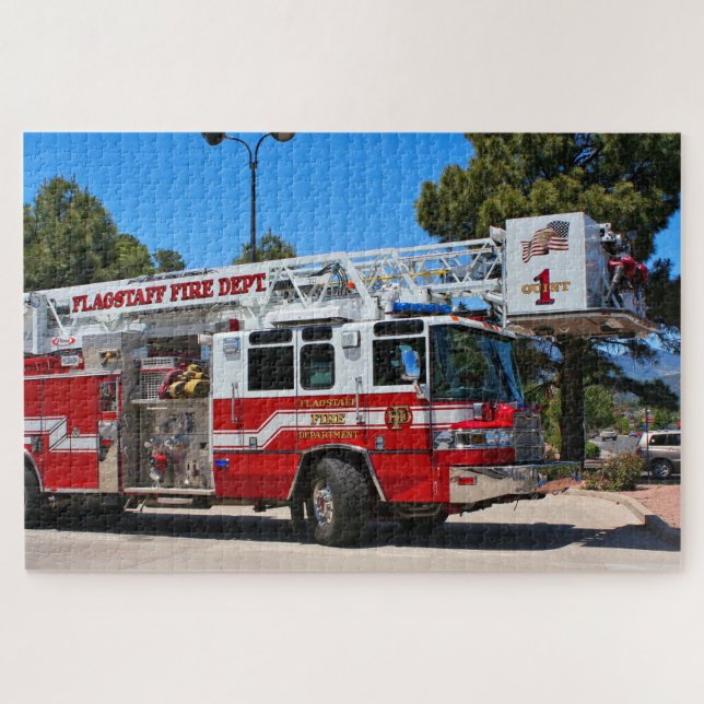 Fire truck, Flagstaff,  Arizona Jigsaw Puzzle (Horizontal)