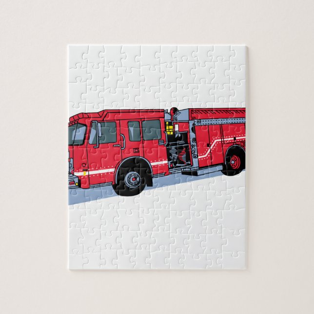 Fire Truck Jigsaw Puzzle (Vertical)