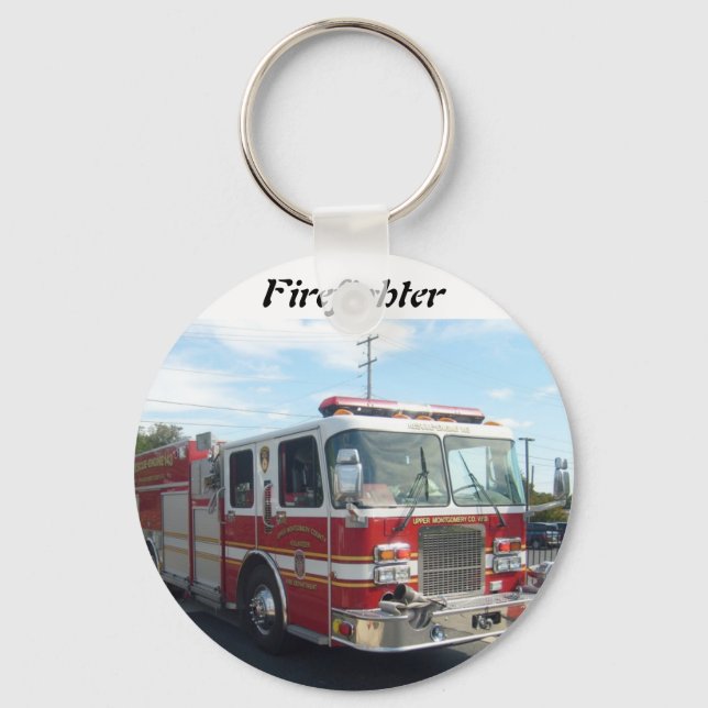 fire truck key chain (Front)