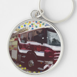 Fire Truck Keychain
