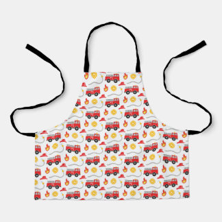 Fire Truck Kids Apron