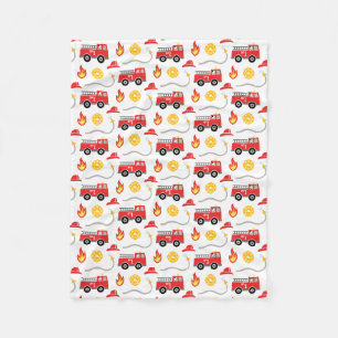 Fire Truck Kids Fleece Blanket