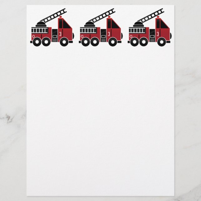 Fire truck letterhead (Front)