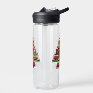 Fire Truck Lights Firefighter Fire Truck Christmas Water Bottle