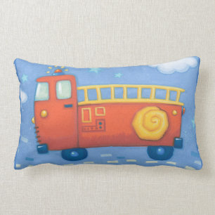 Fire Truck Lumbar Pillow
