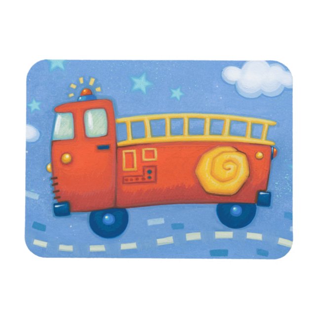Fire Truck Magnet (Horizontal)