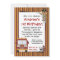 Fire Truck Monkey Stripes Birthday Invitations