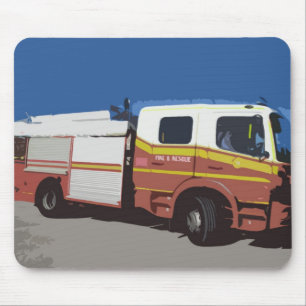 Fire Truck Mouse Pad