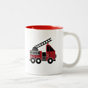 Fire truck mug