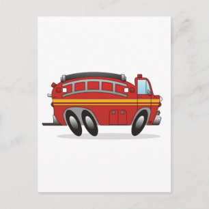 Fire Truck Postcard