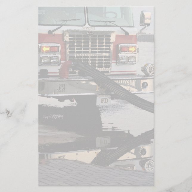 Fire Truck Pumper Hose Fade Fire Fighter (Front)