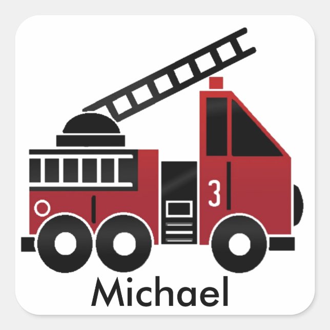 Fire truck sticker (Front)