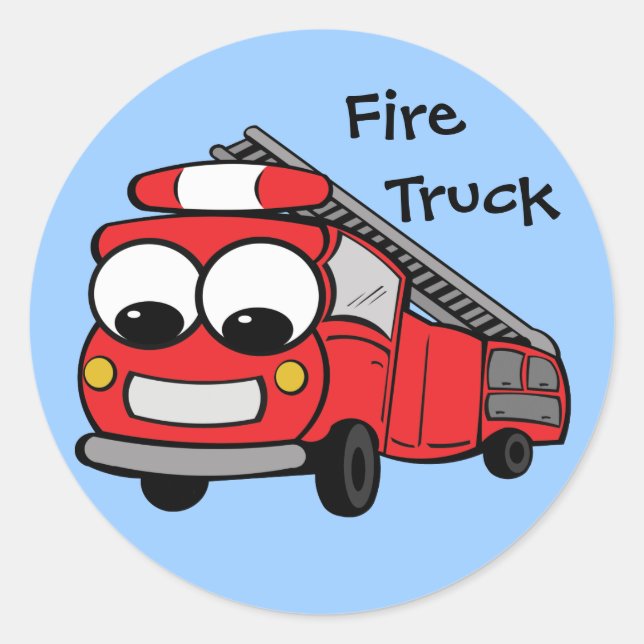 Fire Truck - Sticker (Front)
