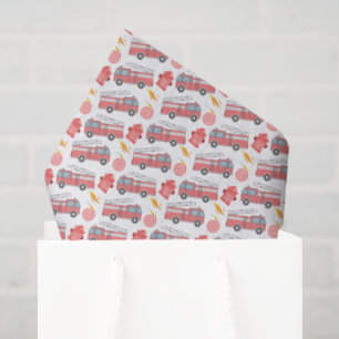 Fire Truck Tissue Paper