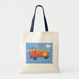 Fire Truck Tote Bag