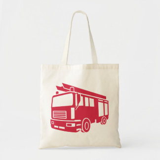 Fire truck tote bag