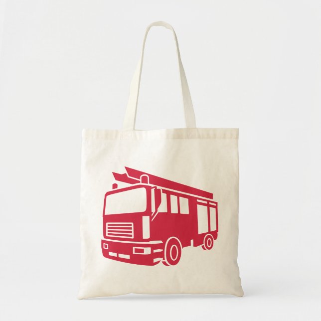 Fire truck tote bag (Front)