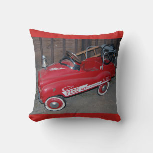 Fire Truck Toy for Christmas Throw Pillow