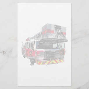 Fire Truck With Open Door Stationery