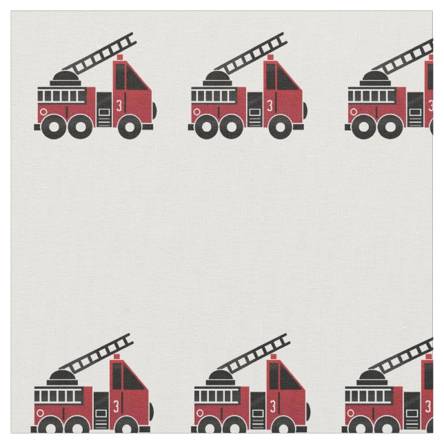 Fire trucks fabric (Close Up)