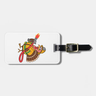 Fire trucks Firefighter Thanksgiving Turkey   Luggage Tag