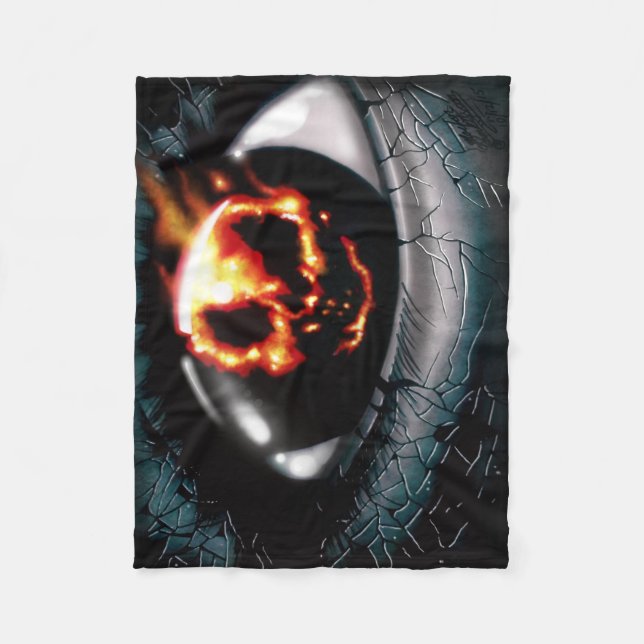 “Fire Vision” Fleece Blanket (Front)