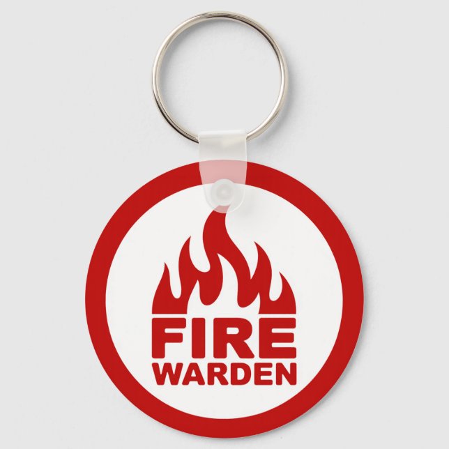 Fire Warden Keychain (Back)