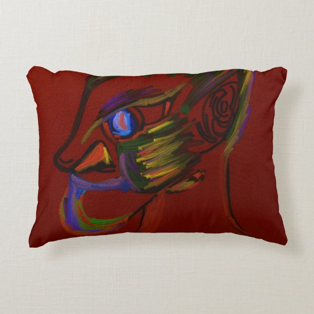 Fire Warrior  Accent Pillow (Front)
