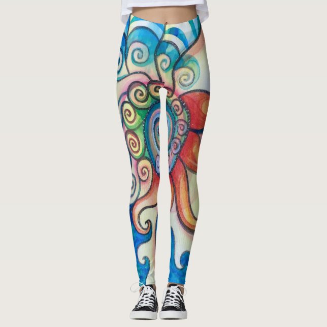 Fire & Water Leggings (Front)