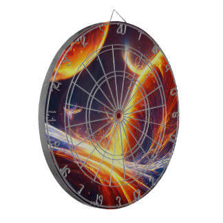 Fire Water Space Dartboard