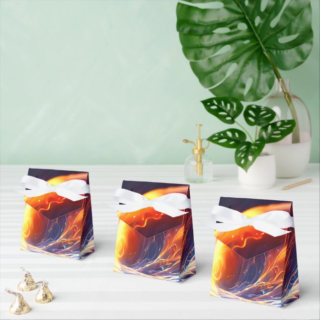 Fire Water Space Favor Box (Multiple)