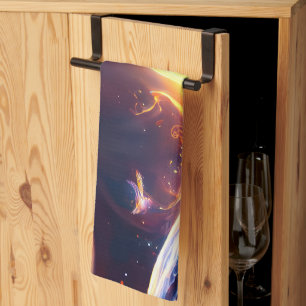 Fire Water Space Kitchen Towel