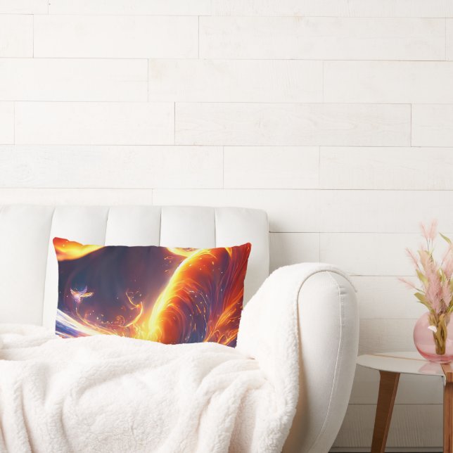 Fire Water Space Lumbar Pillow (Couch)
