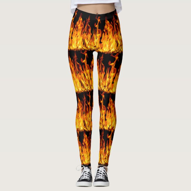 Fire Wave Colour Leggings (Front)