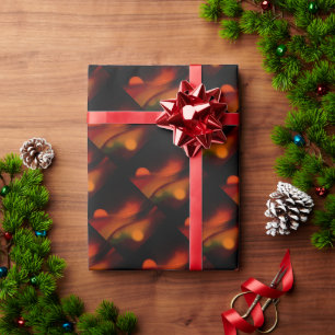 Fire Wave Wrapping Paper
