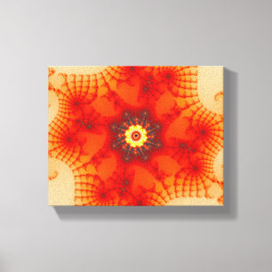 Fire Web - Fractal Art Canvas Print