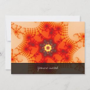 Fire Web - Fractal Art Invitation